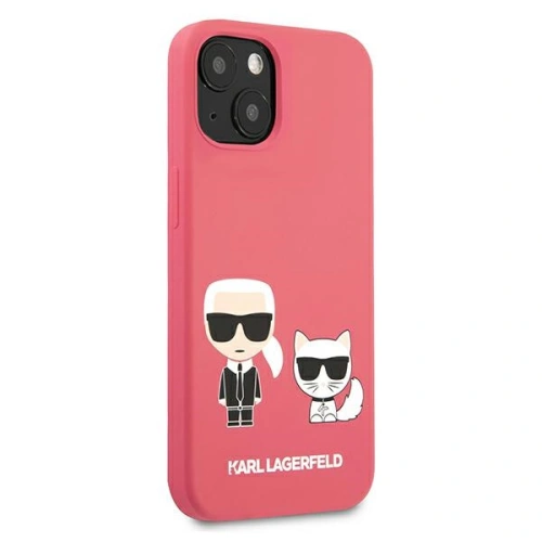 Kup Etui Karl Lagerfeld KLHCP13MSSKCP Apple iPhone 13 kemény tok rózsaszín/pink Szilikon Karl & Choupette - KLD677PNK - {ean13} - Sklep Home Screen