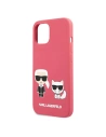 Kup Etui Karl Lagerfeld KLHCP13MSSKCP Apple iPhone 13 kemény tok rózsaszín/pink Szilikon Karl & Choupette - KLD677PNK - {ean13} - Sklep Home Screen