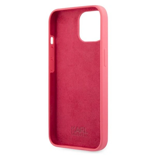 Kup Etui Karl Lagerfeld KLHCP13MSSKCP Apple iPhone 13 kemény tok rózsaszín/pink Szilikon Karl & Choupette - KLD677PNK - {ean13} - Sklep Home Screen
