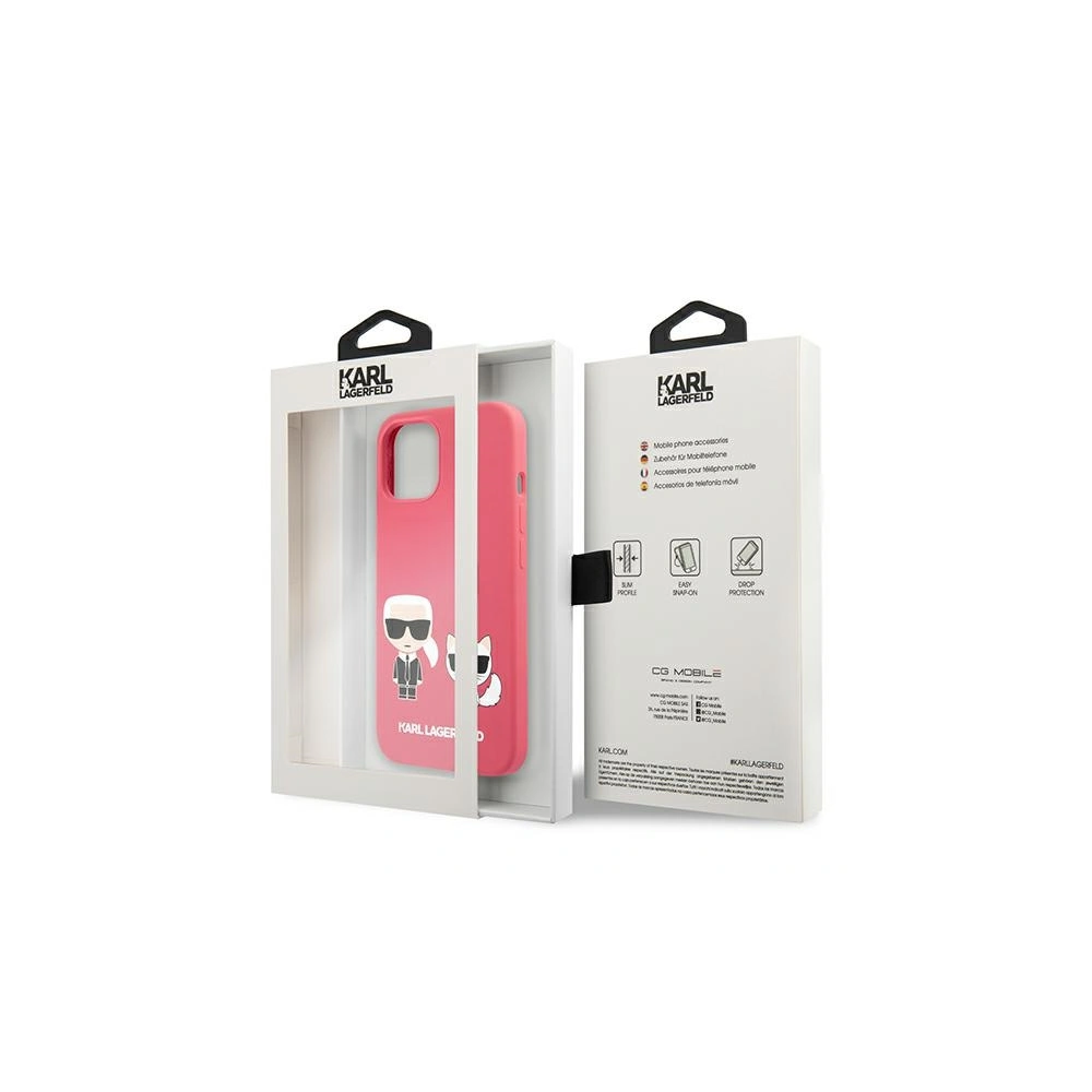 Etui Karl Lagerfeld KLHCP13MSSKCP Apple iPhone 13 hardcase różowy/pink Silicone Karl & Choupette