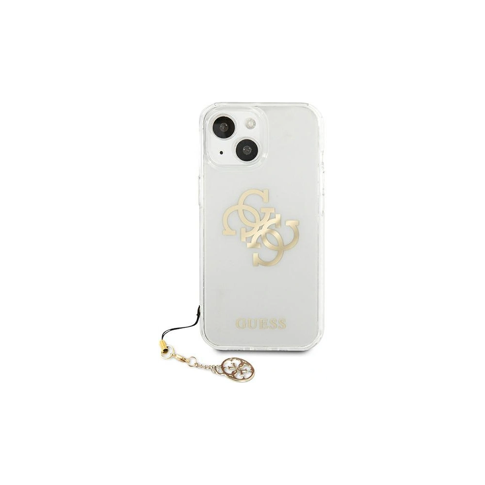 Etui Guess GUHCP13MKS4GGO Apple iPhone 13 Transparent hardcase 4G Gold Charms Collection