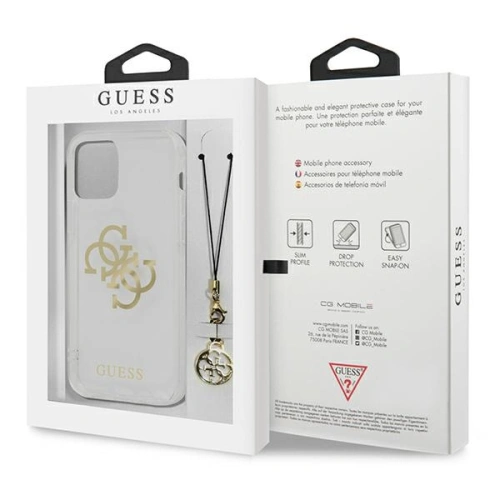 Kup Etui Guess GUHCP13MKS4GGO Apple iPhone 13 Transparentní tvrdý obal 4G Gold Charms Collection - GUE1316CL - {ean13} - Sklep Home Screen
