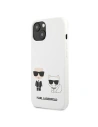 Kup Etui Karl Lagerfeld KLHCP13MSSKCW Apple iPhone 13 hardcase bílý/white Silicone Karl & Choupette - KLD678WHT - {ean13} - Sklep Home Screen