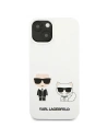 Kup Etui Karl Lagerfeld KLHCP13MSSKCW Apple iPhone 13 hardcase bílý/white Silicone Karl & Choupette - KLD678WHT - {ean13} - Sklep Home Screen