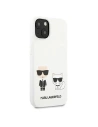 Kup Etui Karl Lagerfeld KLHCP13MSSKCW Apple iPhone 13 hardcase bílý/white Silicone Karl & Choupette - KLD678WHT - {ean13} - Sklep Home Screen