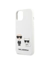 Kup Etui Karl Lagerfeld KLHCP13MSSKCW Apple iPhone 13 hardcase bílý/white Silicone Karl & Choupette - KLD678WHT - {ean13} - Sklep Home Screen