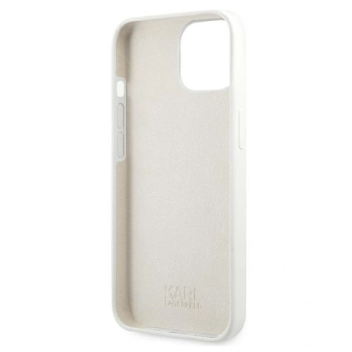 Kup Etui Karl Lagerfeld KLHCP13MSSKCW Apple iPhone 13 hardcase bílý/white Silicone Karl & Choupette - KLD678WHT - {ean13} - Sklep Home Screen