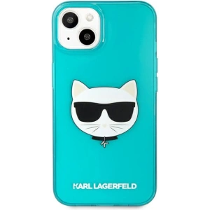 Kup Case Karl Lagerfeld KLHCP13SCHTRB Apple iPhone 13 mini blau/hardcase Glitter Choupette Fluo - KLD679BLU - {ean13} - Sklep Home Screen