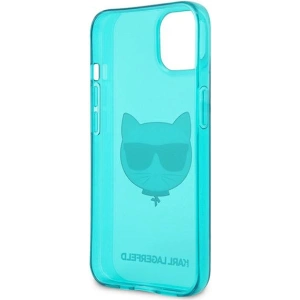 Kup Case Karl Lagerfeld KLHCP13SCHTRB Apple iPhone 13 mini blau/hardcase Glitter Choupette Fluo - KLD679BLU - {ean13} - Sklep Home Screen