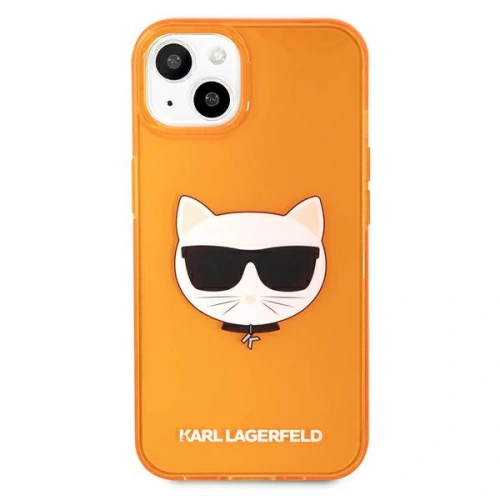 Buy Karl Lagerfeld KLHCP13SCHTRO Apple iPhone 13 mini orange hardcase Glitter Choupette Fluo - KLD680PNK - {ean13} - Home Screen Store Europe