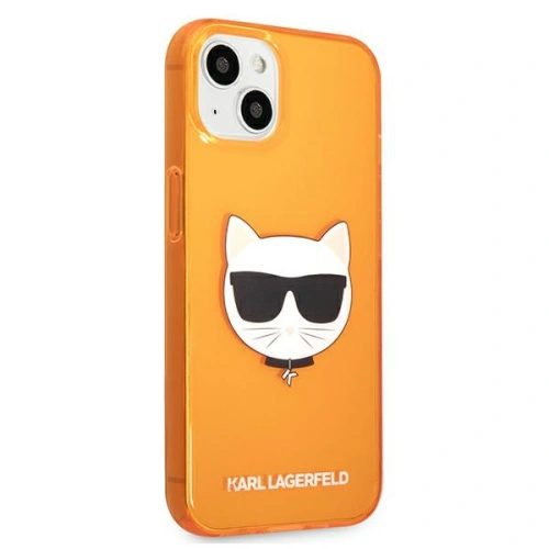 Buy Karl Lagerfeld KLHCP13SCHTRO Apple iPhone 13 mini orange hardcase Glitter Choupette Fluo - KLD680PNK - {ean13} - Home Screen Store Europe