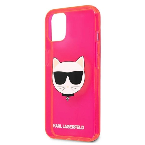 Kup Etui Karl Lagerfeld KLHCP13SCHTRP Apple iPhone 13 mini różowy/pink hardcase Glitter Choupette Fluo - KLD681PNK - {ean13} - Sklep Home Screen