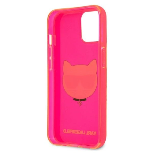 Kup Etui Karl Lagerfeld KLHCP13SCHTRP Apple iPhone 13 mini różowy/pink hardcase Glitter Choupette Fluo - KLD681PNK - {ean13} - Sklep Home Screen
