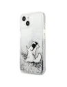 Kup Case Karl Lagerfeld KLHCP13SGCFS Apple iPhone 13 mini silber/silver hardcase Liquid Glitter Choupette Fun - KLD682SLV - {ean13} - Sklep Home Screen