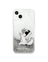 Kup Case Karl Lagerfeld KLHCP13SGCFS Apple iPhone 13 mini silber/silver hardcase Liquid Glitter Choupette Fun - KLD682SLV - {ean13} - Sklep Home Screen