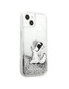 Kup Case Karl Lagerfeld KLHCP13SGCFS Apple iPhone 13 mini silber/silver hardcase Liquid Glitter Choupette Fun - KLD682SLV - {ean13} - Sklep Home Screen