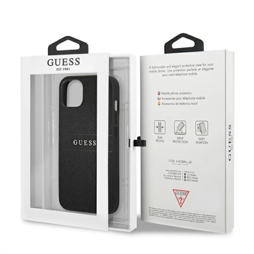 Kup Etui Guess GUHCP13MPSASBBK Apple iPhone 13 černý/black Saffiano Strap - GUE1321BLK - {ean13} - Sklep Home Screen