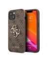 Case Guess GUHCP13S4GMGBR Apple iPhone 13 mini braun/brown Hardcase 4G Big Metal Logo