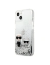 Kup Etui Karl Lagerfeld KLHCP13SGKCS Apple iPhone 13 mini argintiu/silver hardcase Liquid Glitter Karl&Choupette - KLD683SLV - {ean13} - Sklep Home Screen