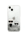 Kup Case Karl Lagerfeld KLHCP13SGKCS Apple iPhone 13 mini silber/silver Hardcase Liquid Glitter Karl&Choupette - KLD683SLV - {ean13} - Sklep Home Screen