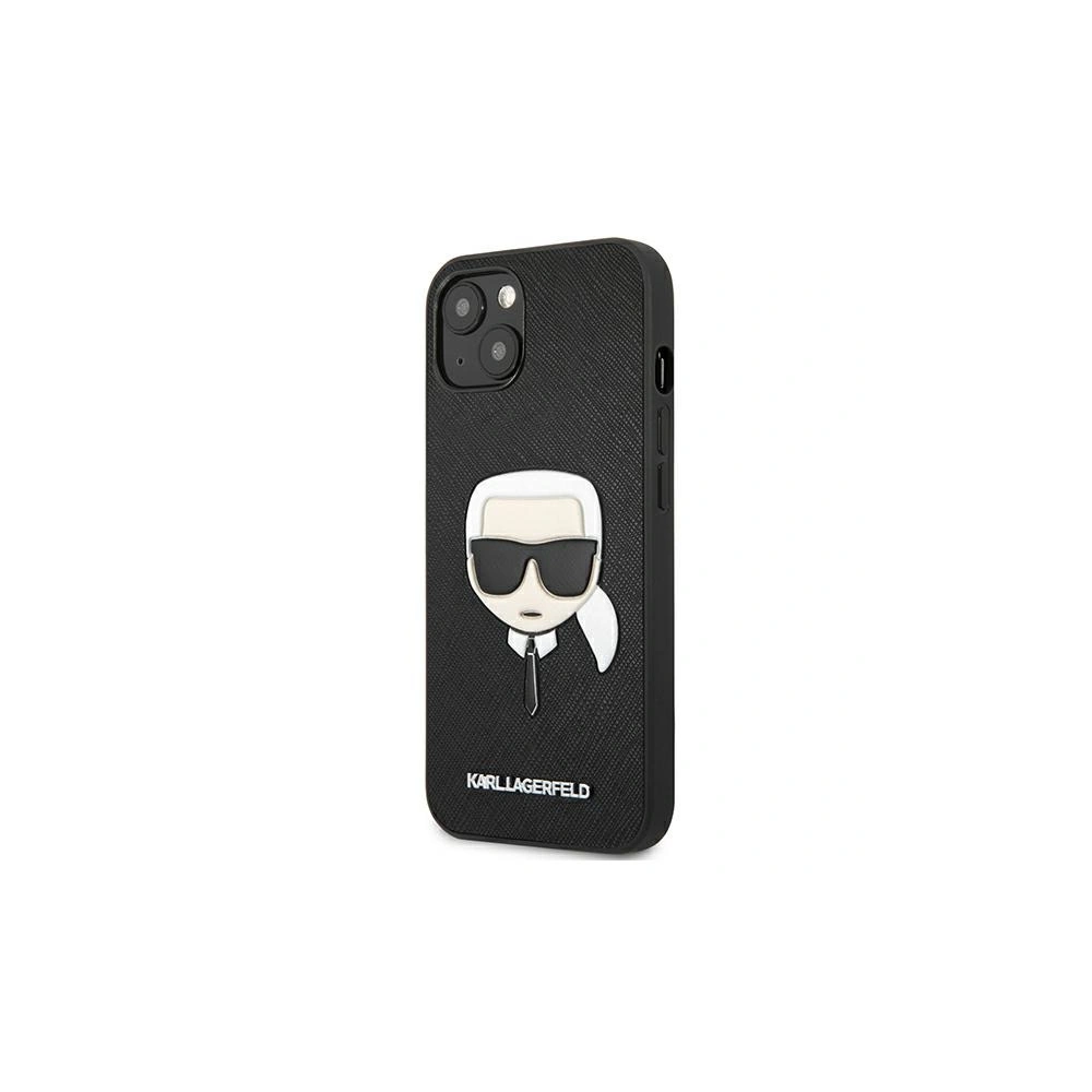 Etui Karl Lagerfeld KLHCP13SSAKHBK Apple iPhone 13 mini czarny/black hardcase Saffiano Ikonik Karl`s Head