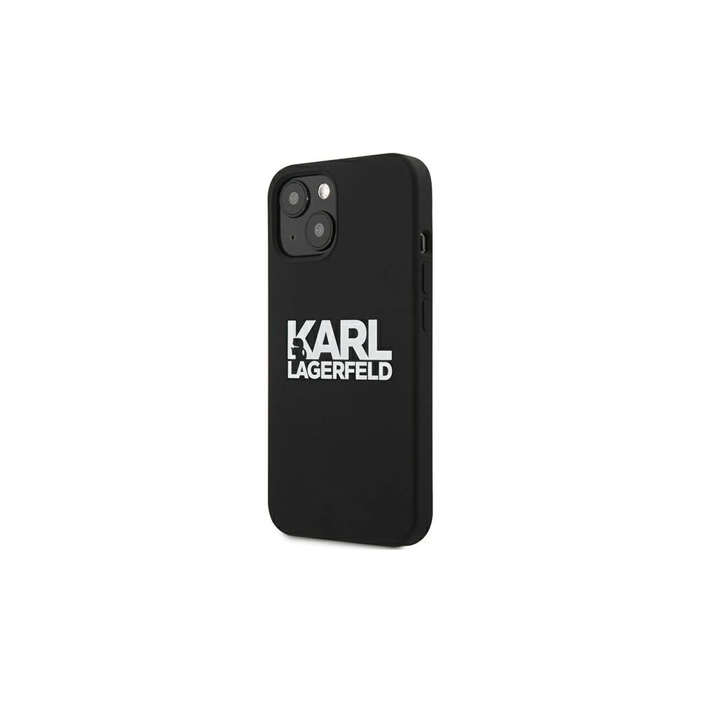 Etui Karl Lagerfeld KLHCP13SSLKLRBK Apple iPhone 13 mini Silicone Stack Logo czarny/black
