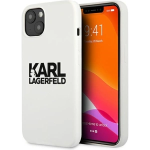 Kup Case Karl Lagerfeld KLHCP13SSLKLWH Apple iPhone 13 mini Silikon Stapel-Logo weiß/white - KLD687WHT - {ean13} - Sklep Home Screen