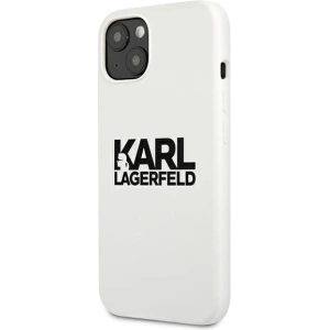 Kup Etui Karl Lagerfeld KLHCP13SSLKLWH Apple iPhone 13 mini Silicone Stack Logo bílý/white - KLD687WHT - {ean13} - Sklep Home Screen