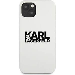 Kup Case Karl Lagerfeld KLHCP13SSLKLWH Apple iPhone 13 mini Silikon Stapel-Logo weiß/white - KLD687WHT - {ean13} - Sklep Home Screen