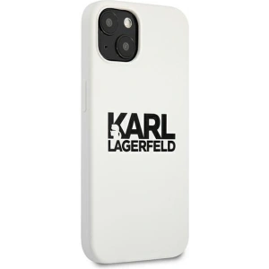 Kup Etui Karl Lagerfeld KLHCP13SSLKLWH Apple iPhone 13 mini Silicone Stack Logo bílý/white - KLD687WHT - {ean13} - Sklep Home Screen