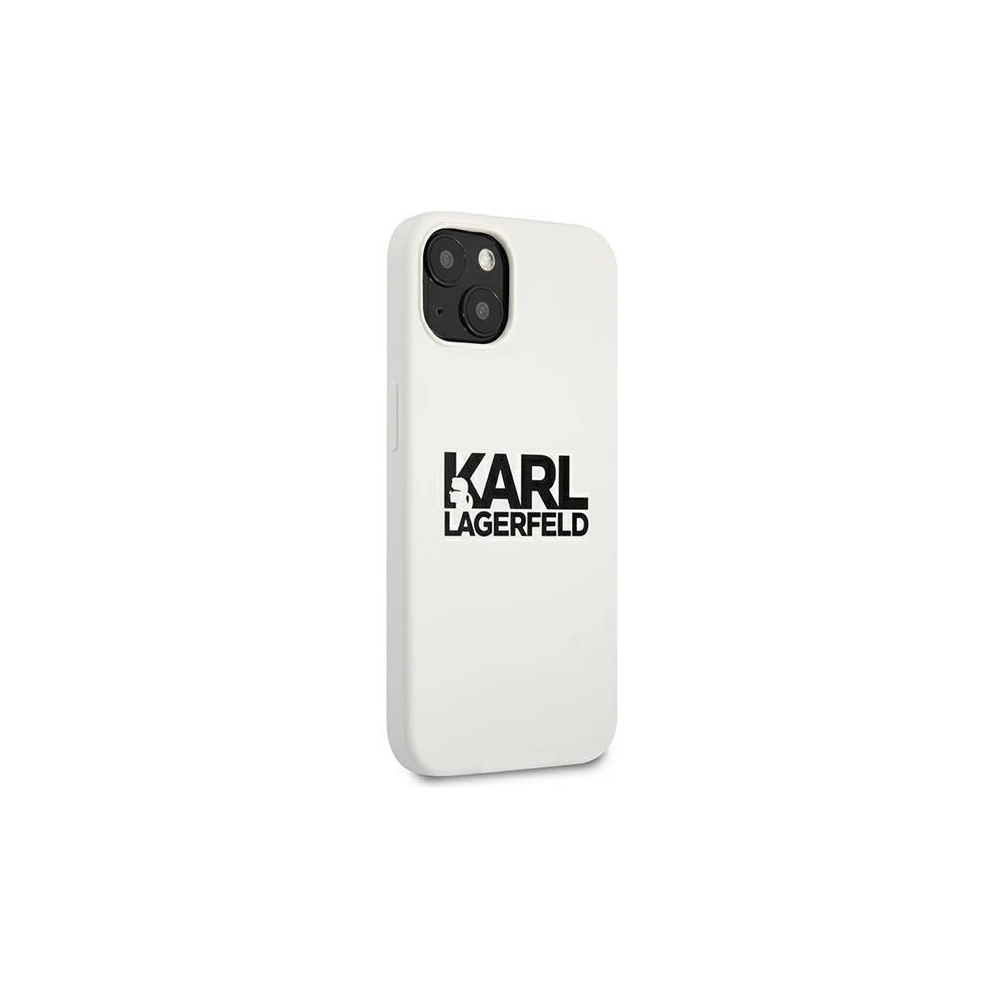 Etui Karl Lagerfeld KLHCP13SSLKLWH Apple iPhone 13 mini Silicone Stack Logo biały/white