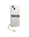 Kup Etui Guess GUHCP13SKB4GBR Apple iPhone 13 mini Transparent hardcase 4G Brown Strap Charm - GUE1327CL - {ean13} - Sklep Home Screen