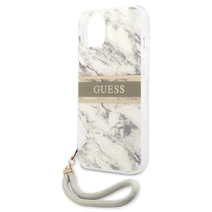 Etui Guess GUHCP13SKMABGR Apple iPhone 13 mini szary/grey hardcase Marble Strap Collection