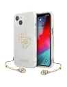 Case Guess GUHCP13SKS4GGO Apple iPhone 13 mini Transparentes Hardcase 4G Gold Charms Collection