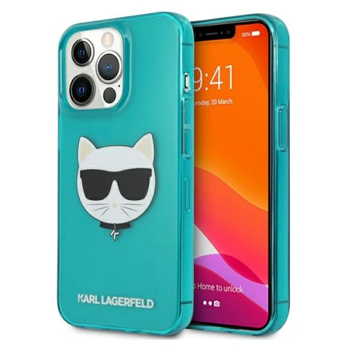 Kup Etui Karl Lagerfeld KLHCP13XCHTRB Apple iPhone 13 Pro Max kék/blue hardcase Glitter Choupette Fluo - KLD690BLU - {ean13} - Sklep Home Screen