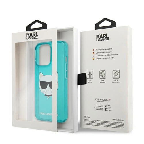 Kup Etui Karl Lagerfeld KLHCP13XCHTRB Apple iPhone 13 Pro Max kék/blue hardcase Glitter Choupette Fluo - KLD690BLU - {ean13} - Sklep Home Screen