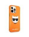 Kup Etui Karl Lagerfeld KLHCP13XCHTRO Apple iPhone 13 Pro Max pomarańczowy/orange hardcase Glitter Choupette Fluo - KLD691ORG - {ean13} - Sklep Home Screen