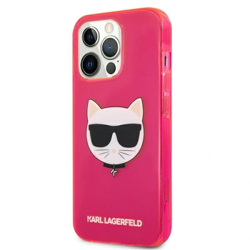 Kup Etui Karl Lagerfeld KLHCP13XCHTRP Apple iPhone 13 Pro Max różowy/pink hardcase Glitter Choupette Fluo - KLD692PNK - {ean13} - Sklep Home Screen