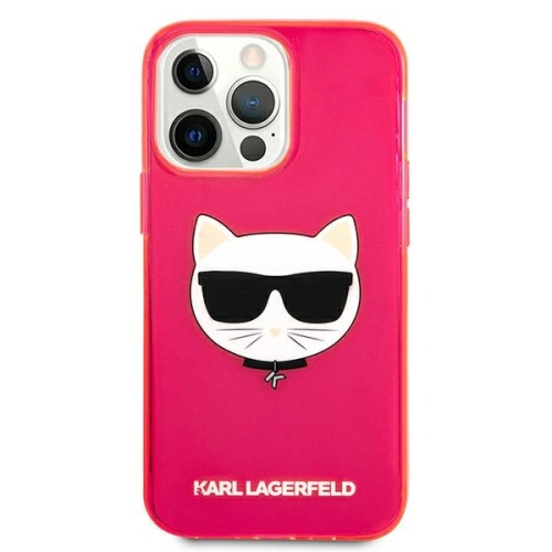 Kup Etui Karl Lagerfeld KLHCP13XCHTRP Apple iPhone 13 Pro Max różowy/pink hardcase Glitter Choupette Fluo - KLD692PNK - {ean13} - Sklep Home Screen