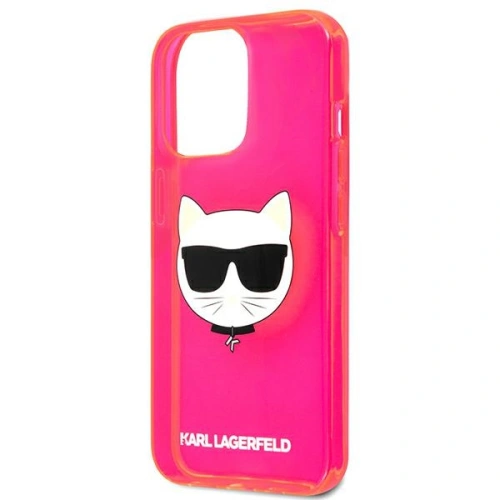 Kup Etui Karl Lagerfeld KLHCP13XCHTRP Apple iPhone 13 Pro Max różowy/pink hardcase Glitter Choupette Fluo - KLD692PNK - {ean13} - Sklep Home Screen