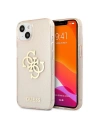 Etui Guess GUHCP13SPCUGL4GGO Apple iPhone 13 mini zlatý/gold tvrdý kryt Glitter 4G Big Logo