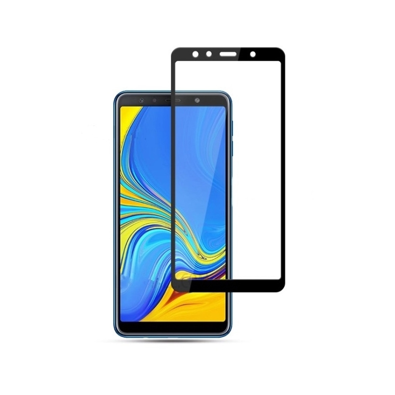 Szkło hartowane Home Screen Glass Samsung Galaxy A7 2018 Full Cover Black
