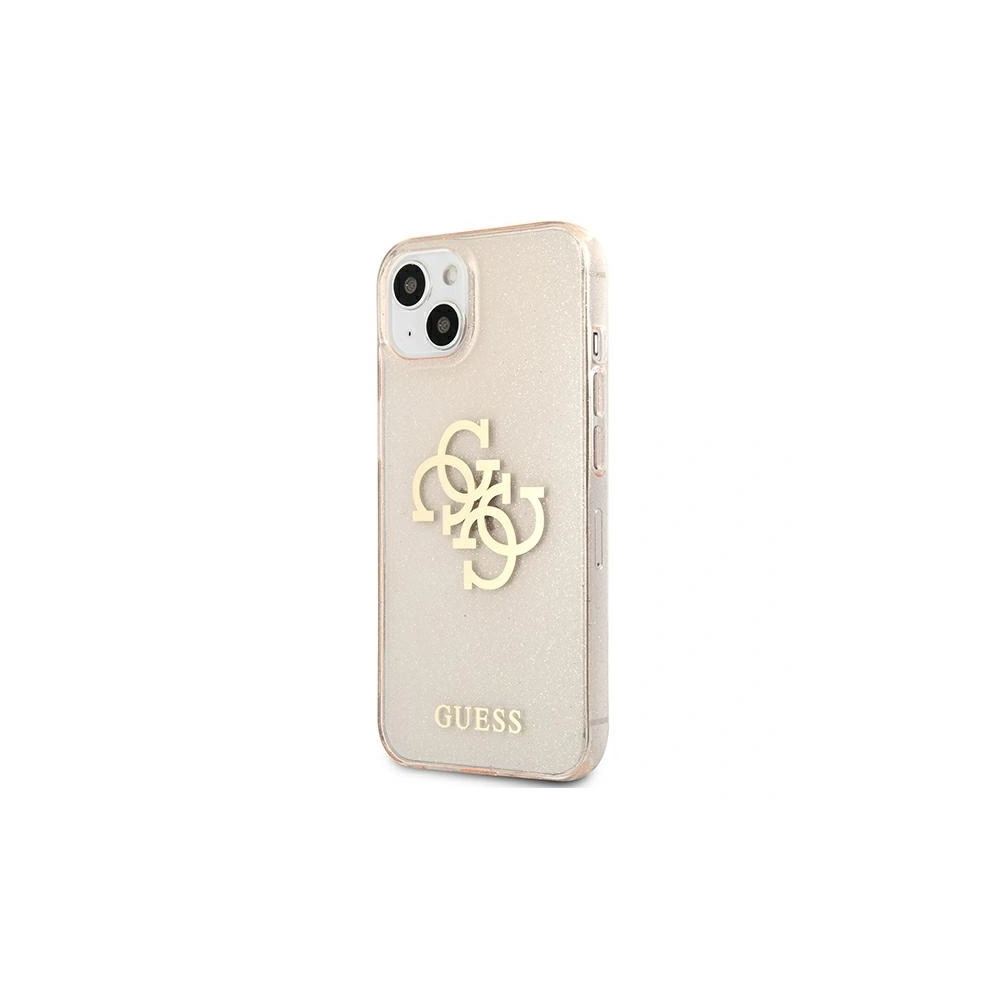 Etui Guess GUHCP13SPCUGL4GGO Apple iPhone 13 mini złoty/gold hard case Glitter 4G Big Logo