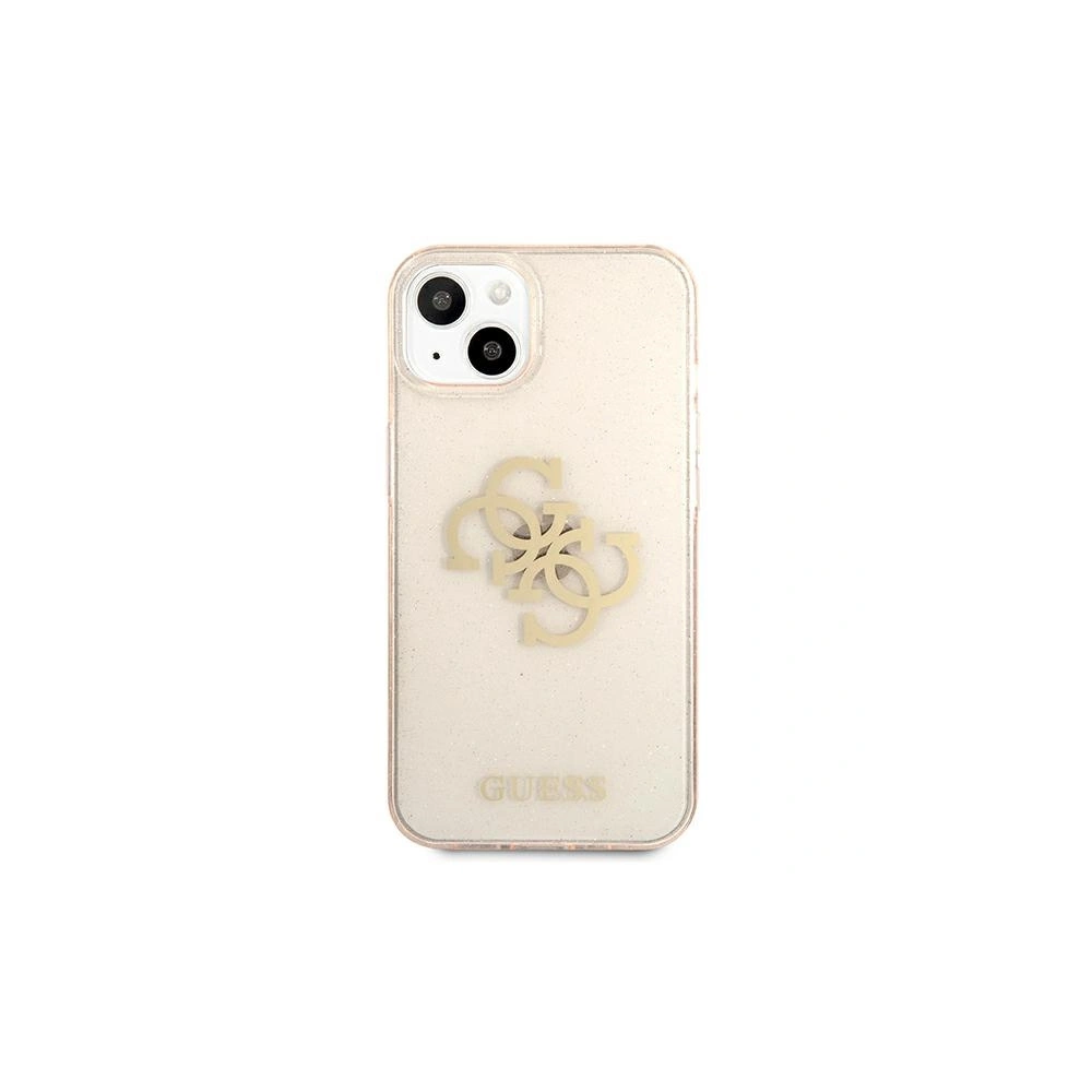 Etui Guess GUHCP13SPCUGL4GGO Apple iPhone 13 mini złoty/gold hard case Glitter 4G Big Logo