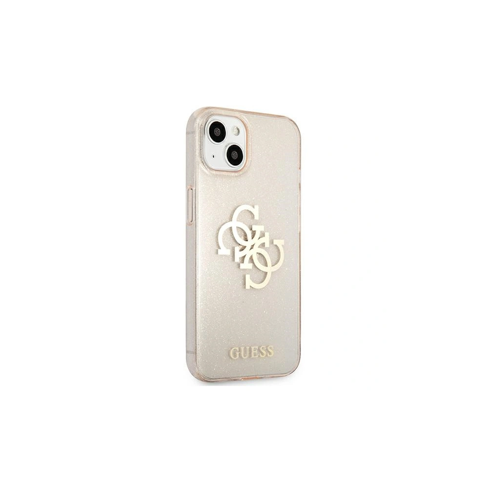 Etui Guess GUHCP13SPCUGL4GGO Apple iPhone 13 mini złoty/gold hard case Glitter 4G Big Logo