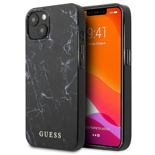 Kup Etui Guess GUHCP13SPCUMABK Apple iPhone 13 mini černý/black hardcase Marble - GUE1333BLK - {ean13} - Sklep Home Screen