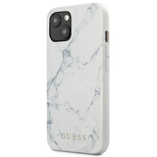 Kup Etui Guess GUHCP13SPCUMAWH Apple iPhone 13 mini alb/white hardcase Marble - GUE1334WHT - {ean13} - Sklep Home Screen
