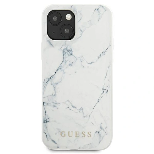 Kup Etui Guess GUHCP13SPCUMAWH Apple iPhone 13 mini alb/white hardcase Marble - GUE1334WHT - {ean13} - Sklep Home Screen