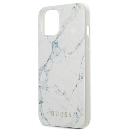 Kup Etui Guess GUHCP13SPCUMAWH Apple iPhone 13 mini alb/white hardcase Marble - GUE1334WHT - {ean13} - Sklep Home Screen