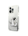 Buy Karl Lagerfeld KLHCP13XGCFS Apple iPhone 13 Pro Max silver hardcase Liquid Glitter Choupette Fun - KLD693SLV - {ean13} - Home Screen Store Europe